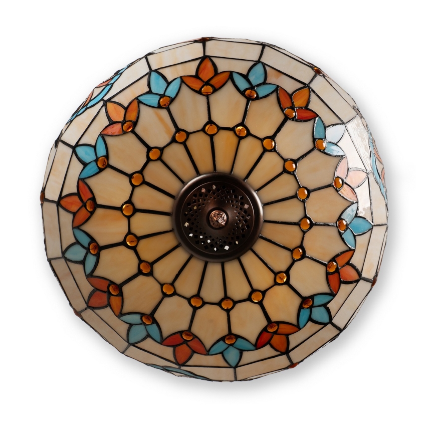 Brilagi - Tiffany witrażowy żyrandol na łańcuchu MIRABELLA 3xE27/60W/230V śr. 50 cm