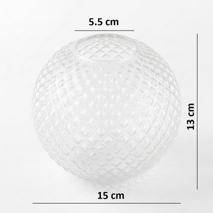Brilagi - Uniwersalne szkło zamienne STELLA E27 Ø 15 cm przezroczyste/złote
