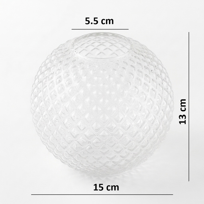 Brilagi - Uniwersalne szkło zamienne STELLA E27 Ø 15 cm przezroczyste/złote