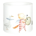 Brilagi - Uniwersalny klosz BOBO E27 śr. 15 cm biały/zwierzątka