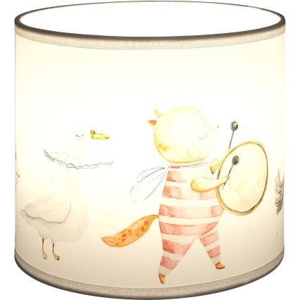Brilagi - Uniwersalny klosz BOBO E27 śr. 15 cm biały/zwierzątka