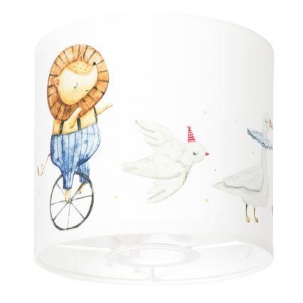 BRILAGI - Uniwersalny klosz BOBO E27 śr. 15 cm biały/zwierzątka