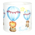 Brilagi - Uniwersalny klosz BOBO E27 śr. 15 cm biały/zwierzątka