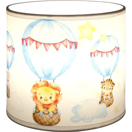 Brilagi - Uniwersalny klosz BOBO E27 śr. 15 cm biały/zwierzątka