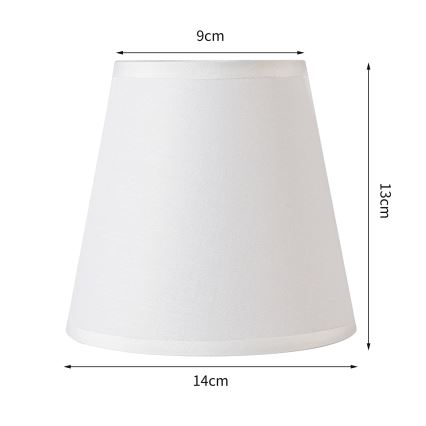 Brilagi - Uniwersalny klosz NUBILA E27 13x9 cm biały