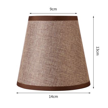 Brilagi - Uniwersalny klosz NUBILA E27 13x9 cm brązowy