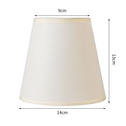 Brilagi - Uniwersalny klosz NUBILA E27 13x9 cm kremowy