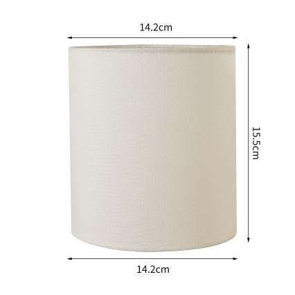 Brilagi - Uniwersalny klosz NUBILA E27 15,5x14 cm kremowy