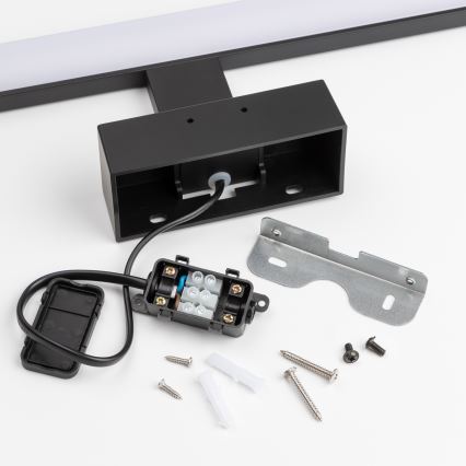 Brilagi - LED oświetlenie łazienkowe do lustra 3w1 VESTRA LED/6W/230V 30 cm IP44 czarne