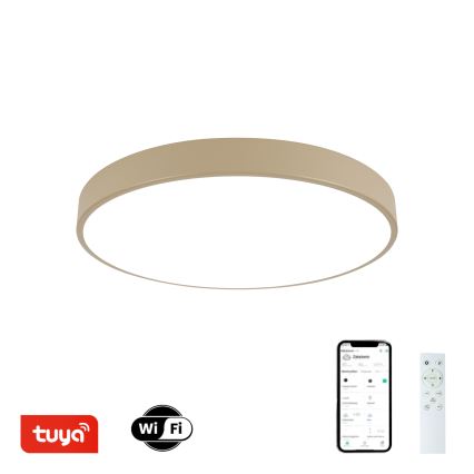 Brilagi - Regulowana lampa sufitowa LED POOL SMART LED/60W/230V 3000-6000K Ø 50 cm Wi-Fi Tuya beżowa + zdalne sterowanie