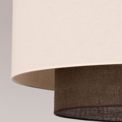 Brilagi - Wiszący żyrandol LED na lince BOHO STYLE 3xE27/15W/230V Ø 80 cm kremowy/brązowy