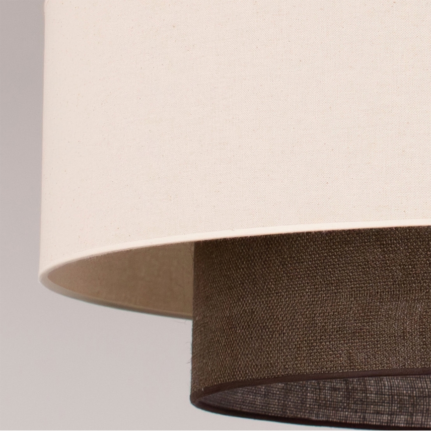 Brilagi - Wiszący żyrandol LED na lince BOHO STYLE 3xE27/15W/230V Ø 80 cm kremowy/brązowy