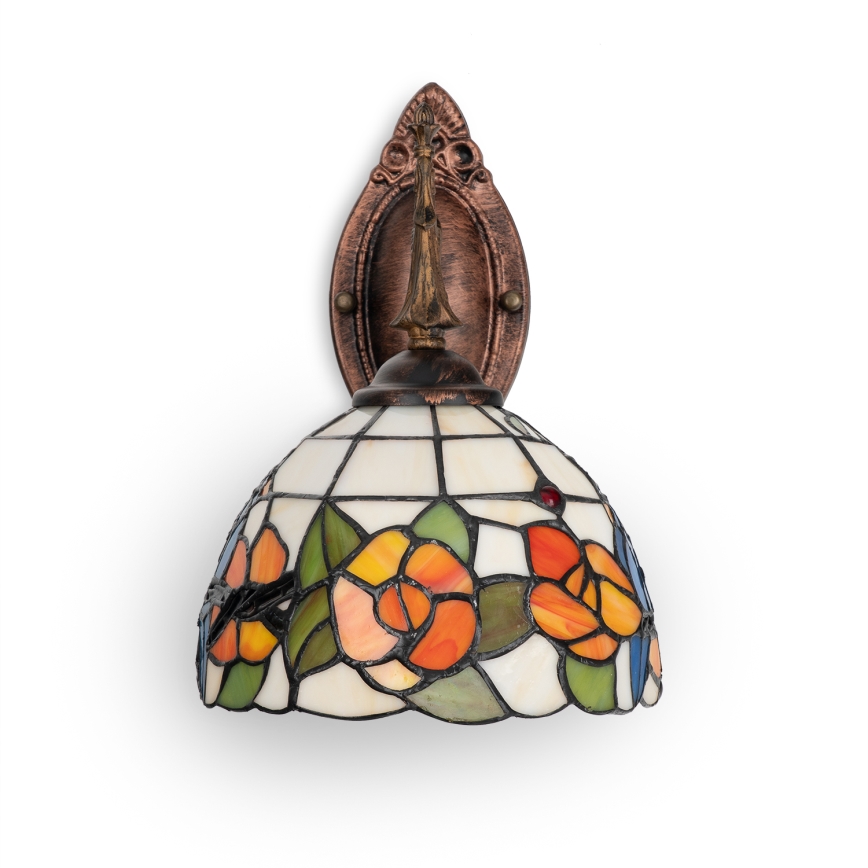 Brilagi - witrażowa lampa ścienna Tiffany JUNGLE 1xE14/40W/230V