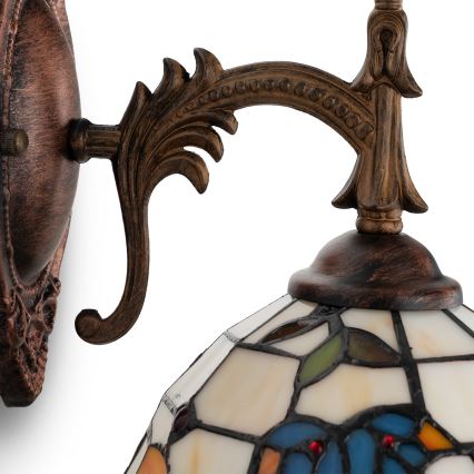 Brilagi - witrażowa lampa ścienna Tiffany JUNGLE 1xE14/40W/230V
