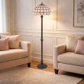 BRILAGI - Witrażowa lampa stojąca Tiffany DORAN 2xE27/60W/230V