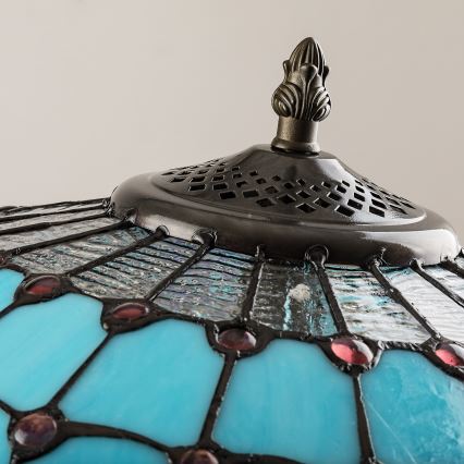 Brilagi - witrażowa lampa stojąca Tiffany LORAS 2xE27/60W/230V