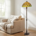 BRILAGI - witrażowa lampa stojąca Tiffany MARGARET 2xE27/60W/230V