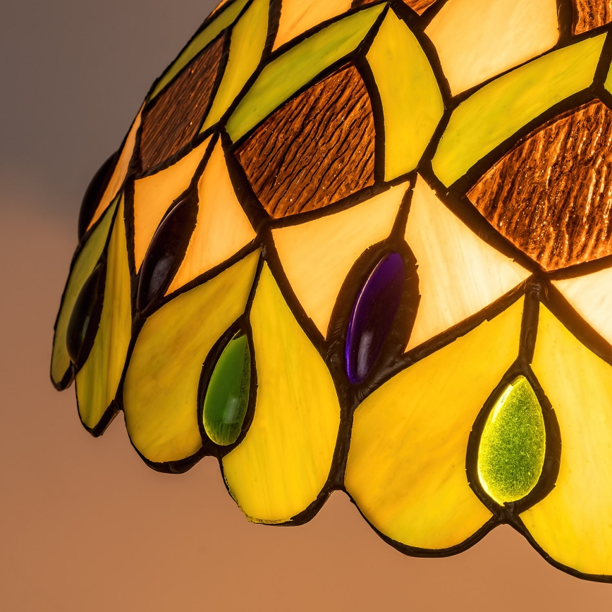Brilagi - witrażowa lampa stojąca Tiffany MARGARET 2xE27/60W/230V