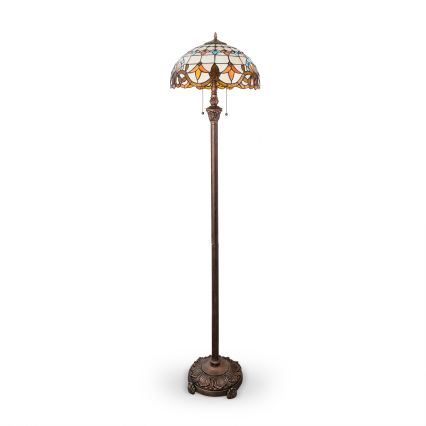 Brilagi - Witrażowa lampa stojąca Tiffany MIRABELLA 2xE27/60W/230V