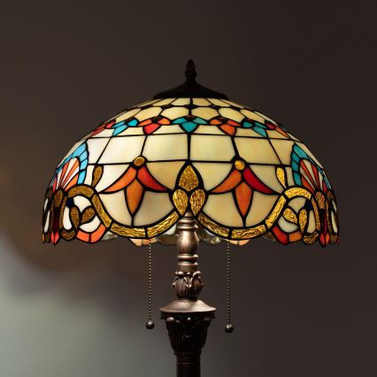 Brilagi - Witrażowa lampa stojąca Tiffany MIRABELLA 2xE27/60W/230V