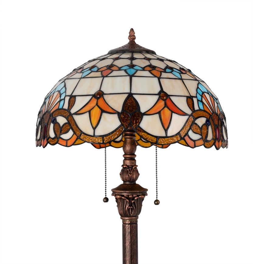 Brilagi - Witrażowa lampa stojąca Tiffany MIRABELLA 2xE27/60W/230V
