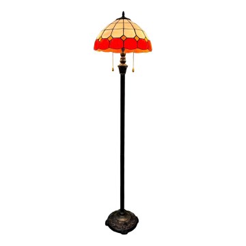 Brilagi - witrażowa lampa stojąca Tiffany SIENNA 2xE27/60W/230V