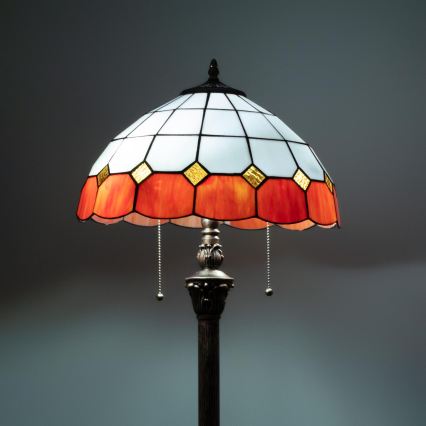 Brilagi - witrażowa lampa stojąca Tiffany SIENNA 2xE27/60W/230V