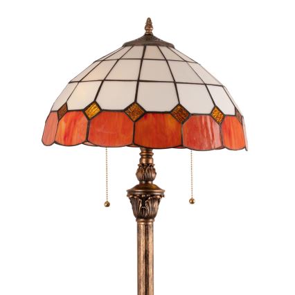 Brilagi - witrażowa lampa stojąca Tiffany SIENNA 2xE27/60W/230V