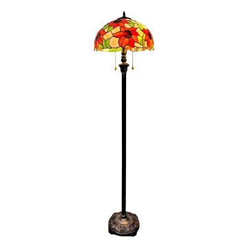 Brilagi - witrażowa lampa stojąca Tiffany SUNFLOWER 2xE27/60W/230V
