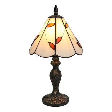 Brilagi - witrażowa lampa stołowa Tiffany FOLIA 1xE27/60W/230V