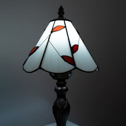 Brilagi - witrażowa lampa stołowa Tiffany FOLIA 1xE27/60W/230V