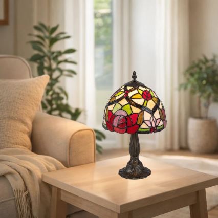 Brilagi - witrażowa lampa stołowa Tiffany GARLAN 1xE14/40W/230V
