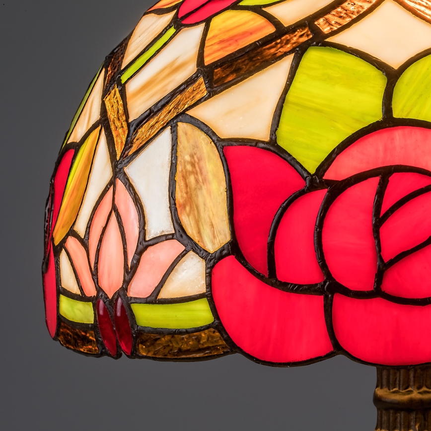 Brilagi - witrażowa lampa stołowa Tiffany GARLAN 1xE27/40W/230V