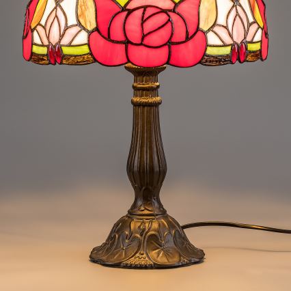 Brilagi - witrażowa lampa stołowa Tiffany GARLAN 1xE27/40W/230V