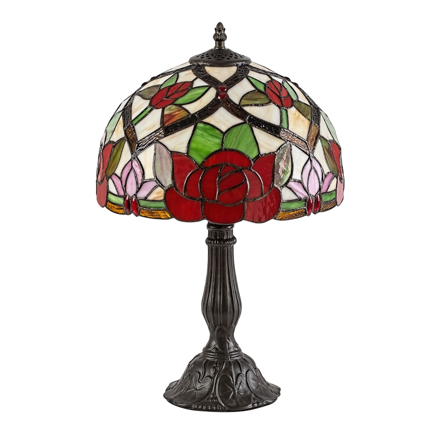 Brilagi - witrażowa lampa stołowa Tiffany GARLAN 1xE27/40W/230V
