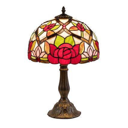 Brilagi - witrażowa lampa stołowa Tiffany GARLAN 1xE27/40W/230V