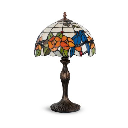 Brilagi - Witrażowa lampa stołowa Tiffany JUNGLE 1xE27/60W/230V