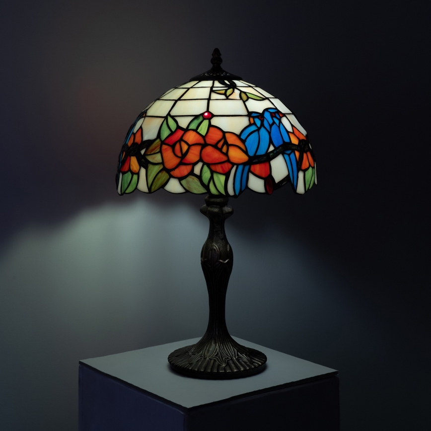 Brilagi - Witrażowa lampa stołowa Tiffany JUNGLE 1xE27/60W/230V