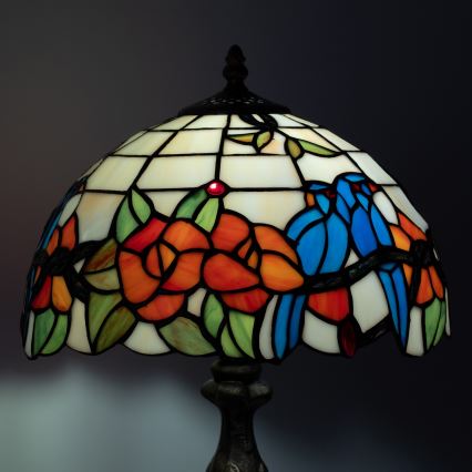 Brilagi - Witrażowa lampa stołowa Tiffany JUNGLE 1xE27/60W/230V