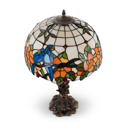Brilagi - Witrażowa lampa stołowa Tiffany JUNGLE 1xE27/60W/230V