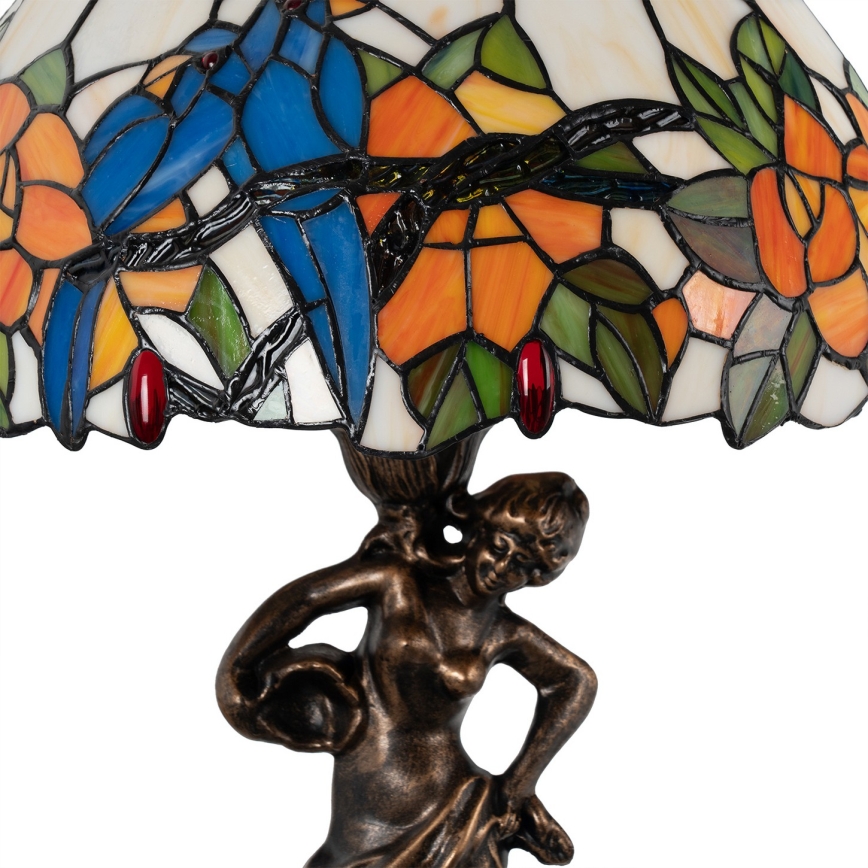 Brilagi - Witrażowa lampa stołowa Tiffany JUNGLE 1xE27/60W/230V