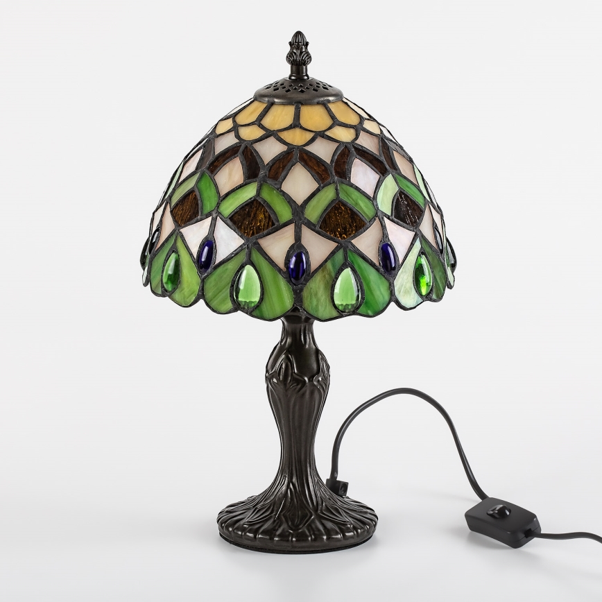 Brilagi - witrażowa lampa stołowa Tiffany MARGARET 1xE14/40W/230V