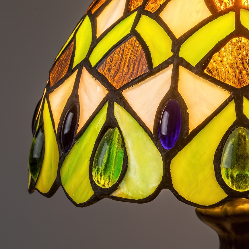 Brilagi - witrażowa lampa stołowa Tiffany MARGARET 1xE14/40W/230V