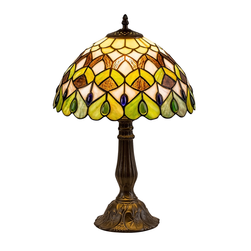 Brilagi - witrażowa lampa stołowa Tiffany MARGARET 1xE27/40W/230V