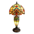 Brilagi - Witrażowa lampa stołowa Tiffany MIRABELLA 1xE27/60W/230V + 1xE14/40W