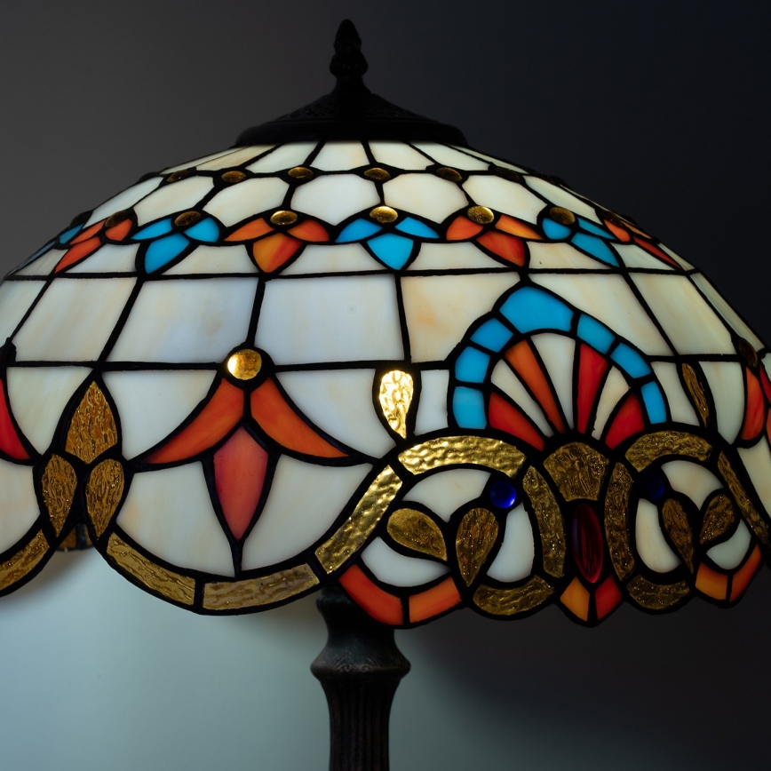 Brilagi - Witrażowa lampa stołowa Tiffany MIRABELLA 2xE27/60W/230V