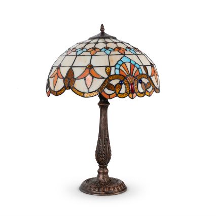 Brilagi - Witrażowa lampa stołowa Tiffany MIRABELLA 2xE27/60W/230V