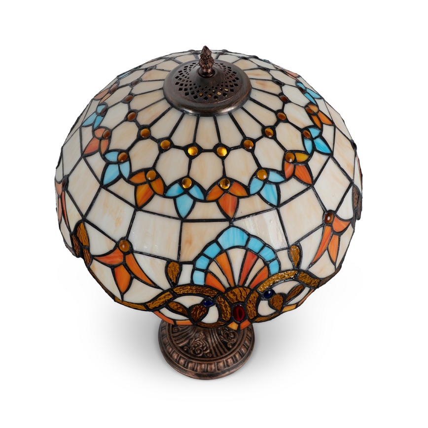 Brilagi - Witrażowa lampa stołowa Tiffany MIRABELLA 2xE27/60W/230V