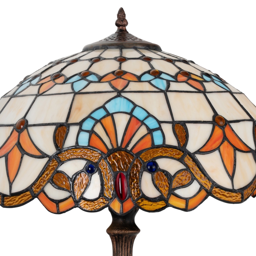 Brilagi - Witrażowa lampa stołowa Tiffany MIRABELLA 2xE27/60W/230V
