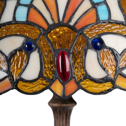 Brilagi - Witrażowa lampa stołowa Tiffany MIRABELLA 2xE27/60W/230V